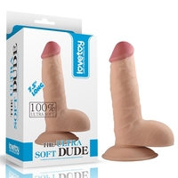 Реалистично Дилдо LOVETOY Ultra Soft Dude 18 см с вендуза