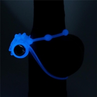 LOVETOY Lumino Play – вибрационен пенис пръстен със синя светлина