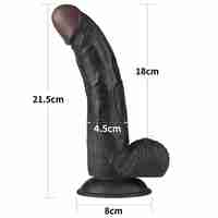 Регулируем страп-он с реалистично дилдо 21,5 см - Adjustable Strap-On with Dildo 8.5