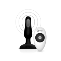 Аналена тапа с дистанционно управление B-Vibe NOVICE Черен