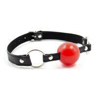 LATETOBED BDSM LINE Топка за уста Черно/Червено