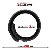 BEAST RINGS Плътен силиконов регулируем лентов пенис пръстен 15-21 см
