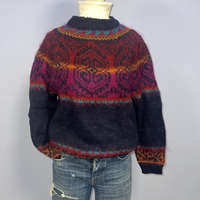 Ръчно плетен винтидж пуловер