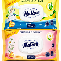 MALIVA МОКРИ КЪРПИ 120 бр. / опак.