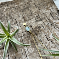 Aqua kynite necklace