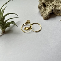 Gold plated citrine earrings
