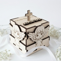 Кутийка за Свето кръщение,, ангелче момиче