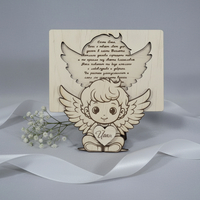 Картичка - ангелче с име