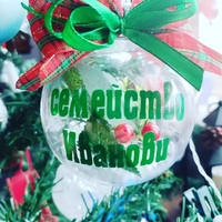 Персонализирани Коледни топки