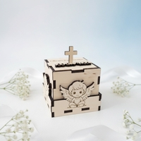 Кутийка за Свето кръщение,, ангелче-момче