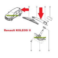 Рамо за задна чистачка на RENAULT и OPEL