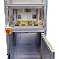 Cabinet for automated electronic PCBA tester