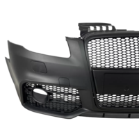 Предна броня за Audi A4 B7 8E (2004-2008) - S-Line Design с черна решетка без отвори за парктроник