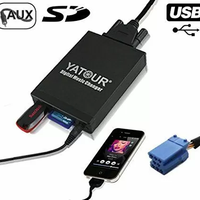 USB / MP3 audio inteface за VW GOLF 4, BORA, PASSAT, POLO, T5, SHARAN, BEETLE / AUDI A2, A3, A4, A6, A8, TT / SEAT Alhambra, Arosa, Cordoba, Ibiza, Leon, Toledo / Skoda Fabia, Octavia, Superb - с 8 пинов порт