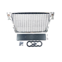 Решетка без емблема за Audi A4 B8 (2008-2011) - RS Look с хром рамка