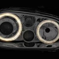 Кристални фарове Angel Eyes GOLF 4 R32 - хром