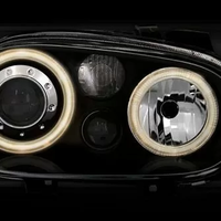 Кристални фарове Angel Eyes GOLF 4 R32 - черни