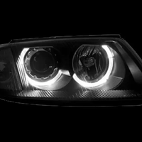 Кристални фарове Angel Eyes VW PASSAT B5.5 (01-05) - черни