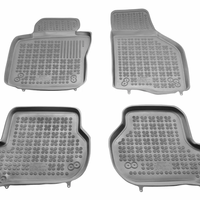 Гумени стелки за VW Golf 5 / Golf 6 / Jetta / Seat Leon (2004-2012) / Sirocco / Octavia 2 (2004-2013) - тип леген сиви