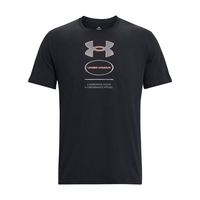 Мъжка тениска UA M BRANDED GEL STACK SS Black Pitch Gray Men