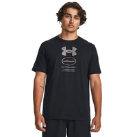 Мъжка тениска UA M BRANDED GEL STACK SS Black Pitch Gray Men