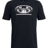 Мъжка тениска UA M GLITCH LOGO 60/40S SS Black Whitе