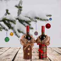 Коледно палтенце  за винени бутилки