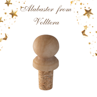 Тапа  за вино бутилка  от алабастър от Волтера