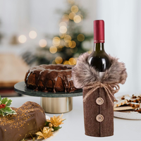 Коледно палтенце  за винени бутилки
