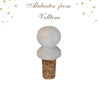 Тапа  за вино бутилка  от алабастър от Волтера