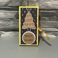 Коледна картичка с шоколад