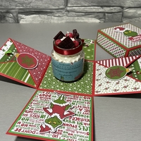 Коледна експлодираща кутия със свещ - Гринч