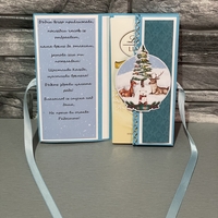 Коледна картичка с шоколад