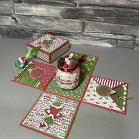 Коледна експлодираща кутия със свещ - Гринч