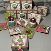 Коледна експлодираща кутия със свещ - Гринч