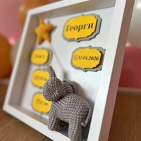 Бебешка визитка 3D слонче