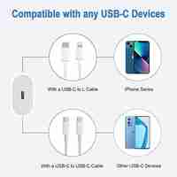 Адаптер за зареждане на iOS с Type-C порт - PD-20W - 810835