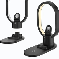 Поставка за безжично зареждане - LED - 3в1 - AY41 - 885123 - Черна