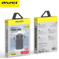 Външна батерия - P89K - 10.000mah - AWEI - 007931 - Лилава