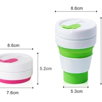 Сгъваема силиконова чаша - 1009 - 350ml - 920076