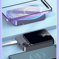 Външна батерия с магнитно зареждане - P39K - 10.000mah - 20W - AWEI - 005500 - Сива