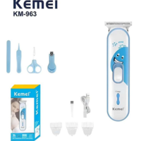 Детска машинка за подстригване с комплект грижи - KM-963 - Kemei