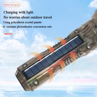 Акумулаторен LED фенер със соларен панел - X38 - 374509