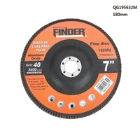 Диск за шлайфане на метал за ъглошлайф - 7'' - Grit40 - Finder - 195632
