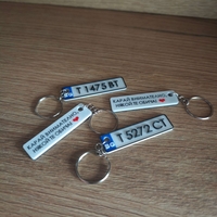 ключодържател с регистрационния номер