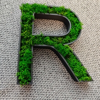 Персонализирани 3D букви с естествен мъх