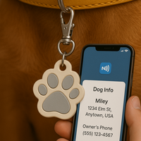 Смарт Ключодържател с Лапа и NFC