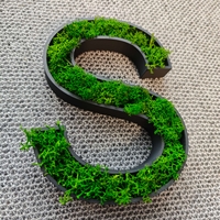 Персонализирани 3D букви с естествен мъх