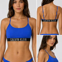 CALVIN KLEIN Синьо бански горнище • M