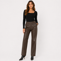 Vero Moda кожен панталон Straight Fit • 38 / М